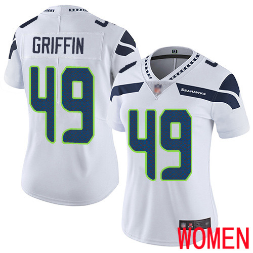 Seattle Seahawks Limited White Women Shaquem Griffin Road Jersey NFL Football 49 Vapor Untouchable